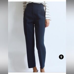 Zara Blue Pants With A High Waist, Women’s Small